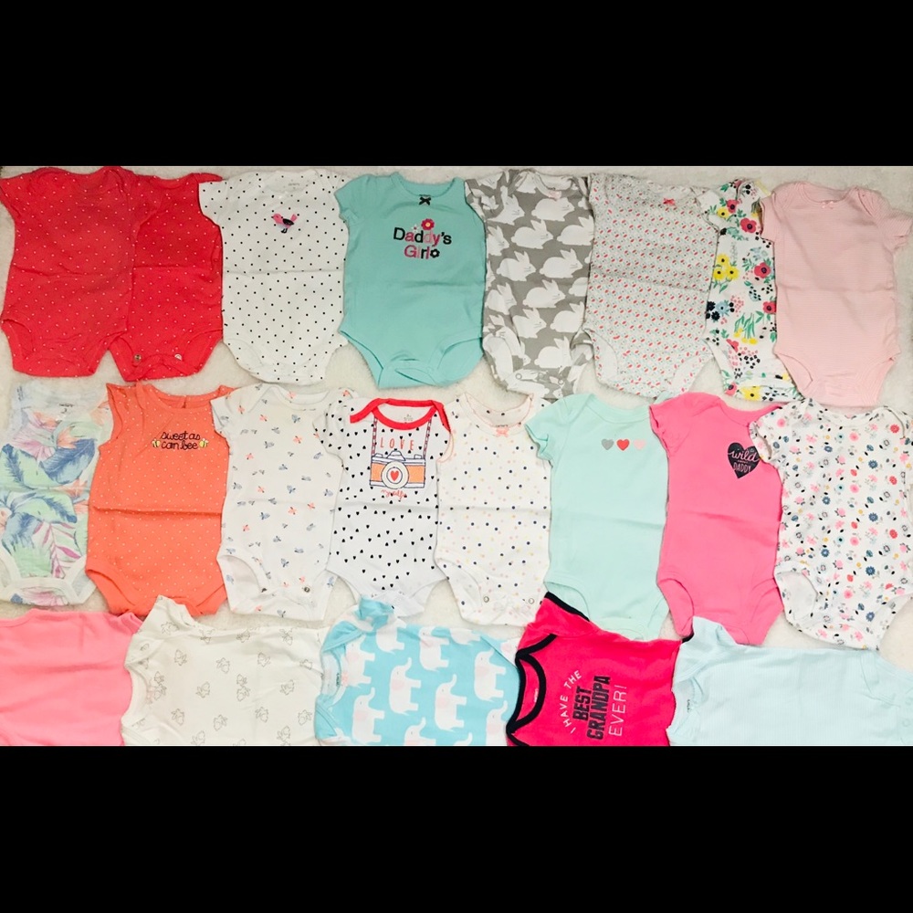 Baby girl onesies 3m lot